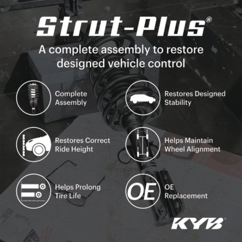KYB 09-13 Infiniti G37 RWD Coupe (Exc. IPL / w/o 4 Wheel Steering) Strut-Plus Assembly - Front Right - Burkken Auto Parts