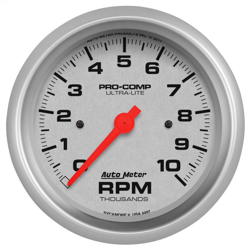 Autometer Ultra-Lite 87.5mm 10K RPM In Dash Tach - Burkken Auto Parts