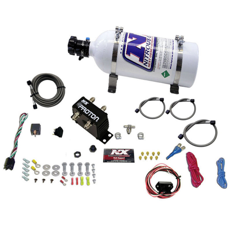 Nitrous Express Proton Fly By Wire Nitrous Kit w/5lb Bottle - Burkken Auto Parts