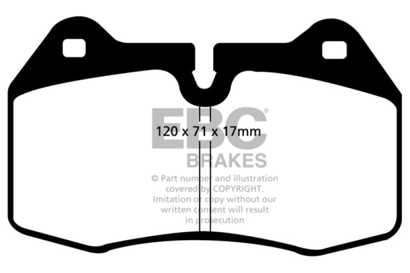 EBC 94-99 BMW M5 3.8 (E34) Redstuff Front Brake Pads - Burkken Auto Parts