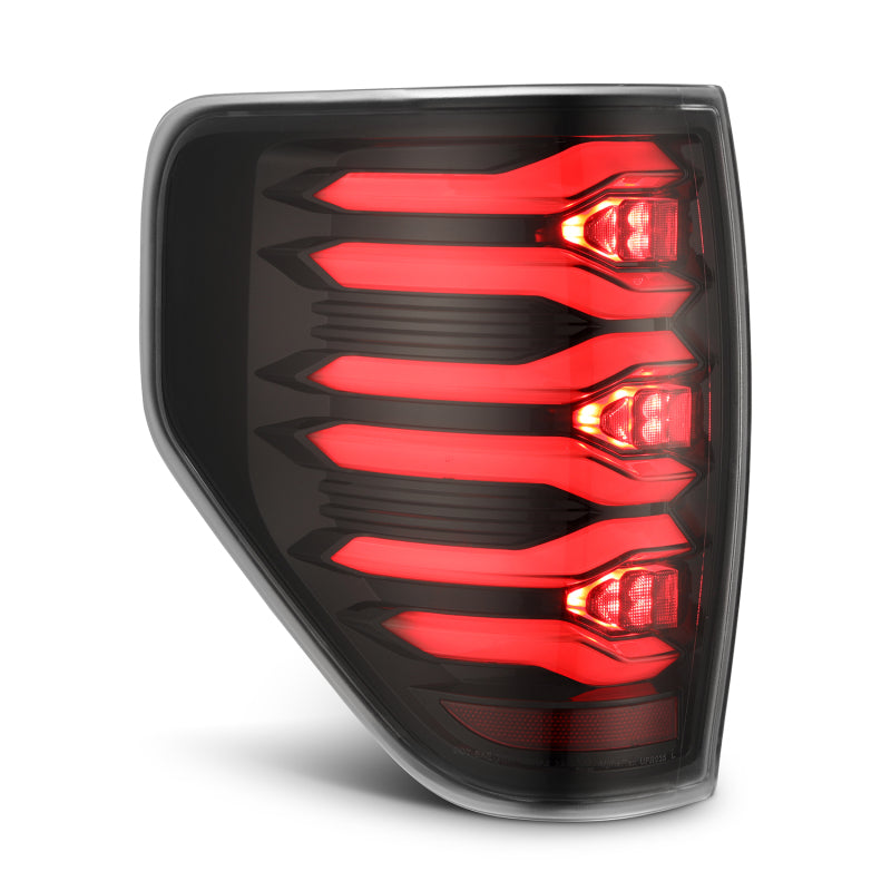 AlphaRex 09-14 Ford F150 LUXX LED Taillights - AlphaBlack Housing - Burkken Auto Parts
