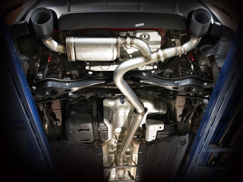 aFe 22-23 Hyundai Kona N L4 2.0L (t) Takeda 3in SS Axle-Back Exhaust System w/ Black Tips - Burkken Auto Parts