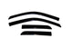 AVS 09-18 Dodge RAM 1500 Quad Cab Ventvisor Outside Mount Window Deflectors 4pc - Smoke - Burkken Auto Parts