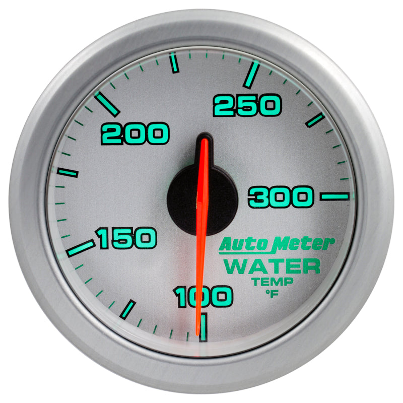 Autometer Airdrive 2-1/6in Water Temperature Gauge 100-300 Degrees F - Silver - Burkken Auto Parts