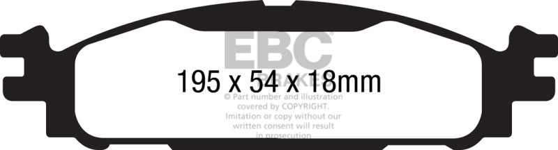 EBC 11-12 Ford Flex 3.5 Greenstuff Front Brake Pads - Burkken Auto Parts