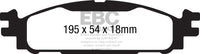 EBC 13+ Ford Taurus 2.0 Turbo Redstuff Front Brake Pads - Burkken Auto Parts
