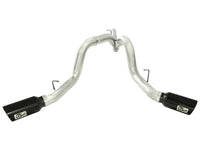 aFe MACHForce XP Exhaust Aluminized Dual Split DPF Back 11-15 GM Diesel Truck V8-6.6L (td) (BLK tip) - Burkken Auto Parts