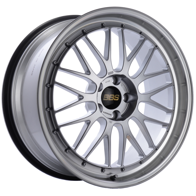 BBS LM 20x9.5 5x114.3 ET40 CB66 Diamond Silver Center Diamond Cut Lip Wheel - Burkken Auto Parts