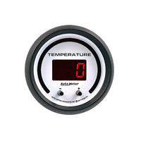 Autometer 52.4mm White Switchable 60-340 Degrees F / 40-170 Degrees C Phantom Elite Digital Gauge - Burkken Auto Parts