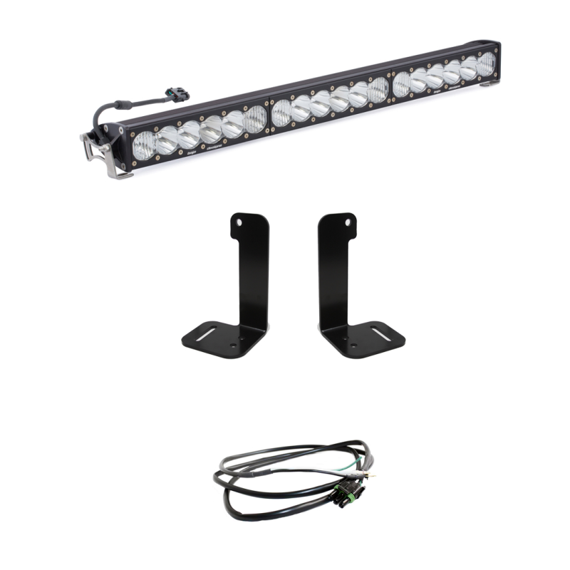 Baja Designs 2018+ Jeep Wrangler JL/JT OnX6+ 30in Bumper LED Light Bar Kit w/ Upfitter - Burkken Auto Parts