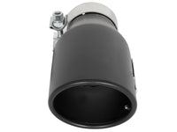 aFe MACH Force-Xp 409 SS Exhaust Tip Black (Left Side) 3in In x 4-1/2in Out x 9in L Clamp-On - Burkken Auto Parts