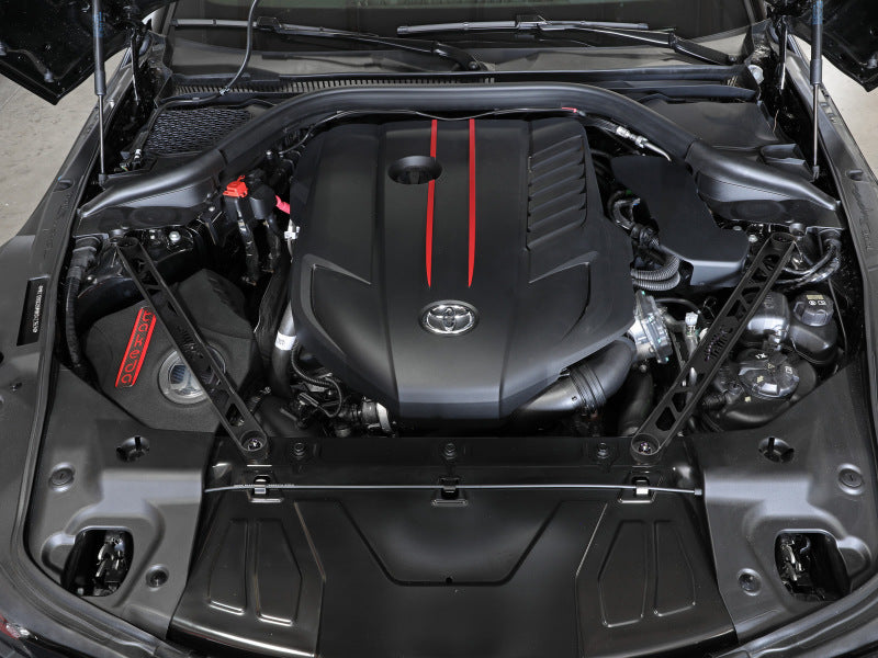 aFe CONTROL 304 Stainless Steel Front Suspension Strut Brace Black - Toyota GR Supra (A90) 20-21 - Burkken Auto Parts