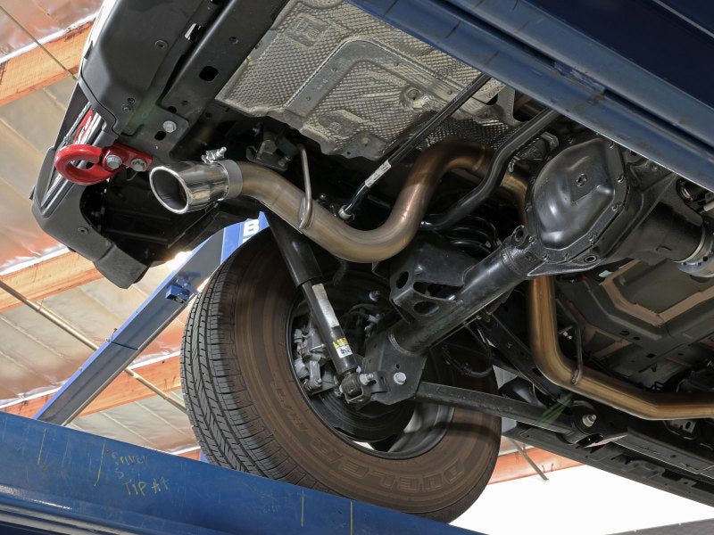 aFe MACH Force-Xp Axle-Back Exhaust System w/Polished Tip 18-20 Jeep Wrangler L4-2.0T / V6-3.6L - Burkken Auto Parts