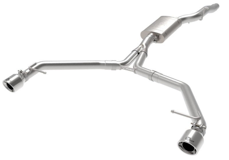 afe MACH Force-Xp 13-16 Audi Allroad L4 SS Axle-Back Exhaust w/ Polished Tips - Burkken Auto Parts