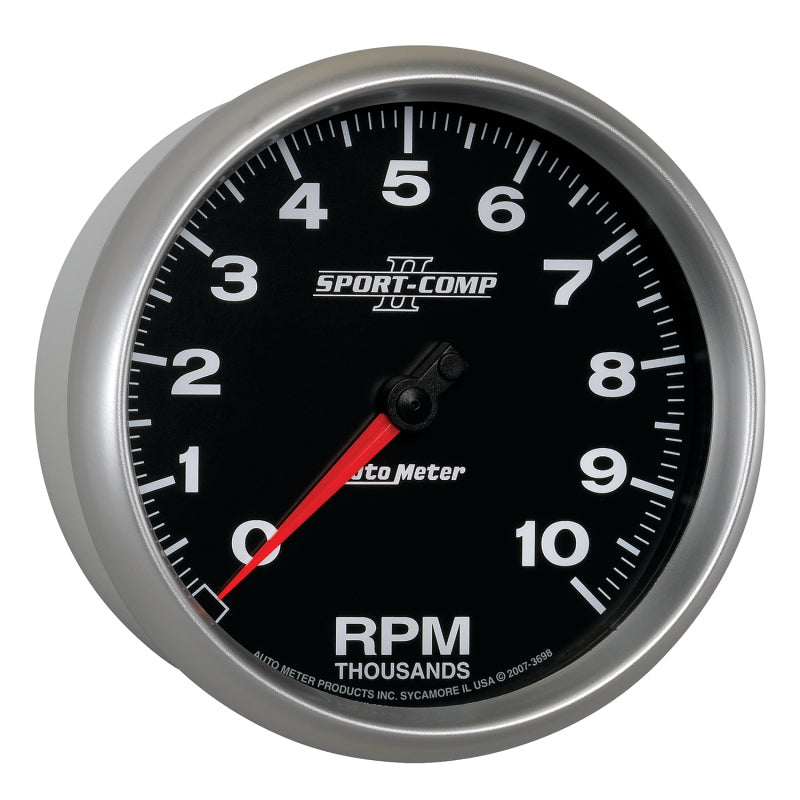 Autometer Sport-Comp II 5 inch 0-10000 RPM In Dash Tachometer - Burkken Auto Parts
