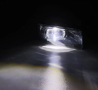 AlphaRex 07-13 Chevrolet Silverado/04-17 Tahoe DoubleTap Dual Color LED Proj Fog Lights - Wt/Ambr - Burkken Auto Parts