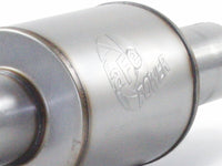 aFe Atlas Exhausts Mufflers Al Steel EXH Muffler 4 ID In/Out 8 Dia x 12L AL - Burkken Auto Parts