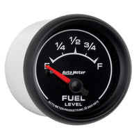 AutoMeter Gauge Fuel Level 2-1/16in. 0 Ohm(e) to 90 Ohm(f) Elec Es - Burkken Auto Parts