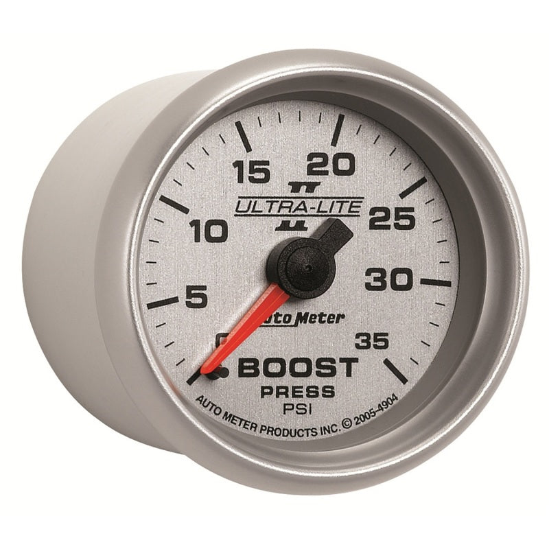 Autometer UL II Boost Gauge 2-1/16in Mechanical Pressure Ultra-Lite Gauge 35PSI - Burkken Auto Parts