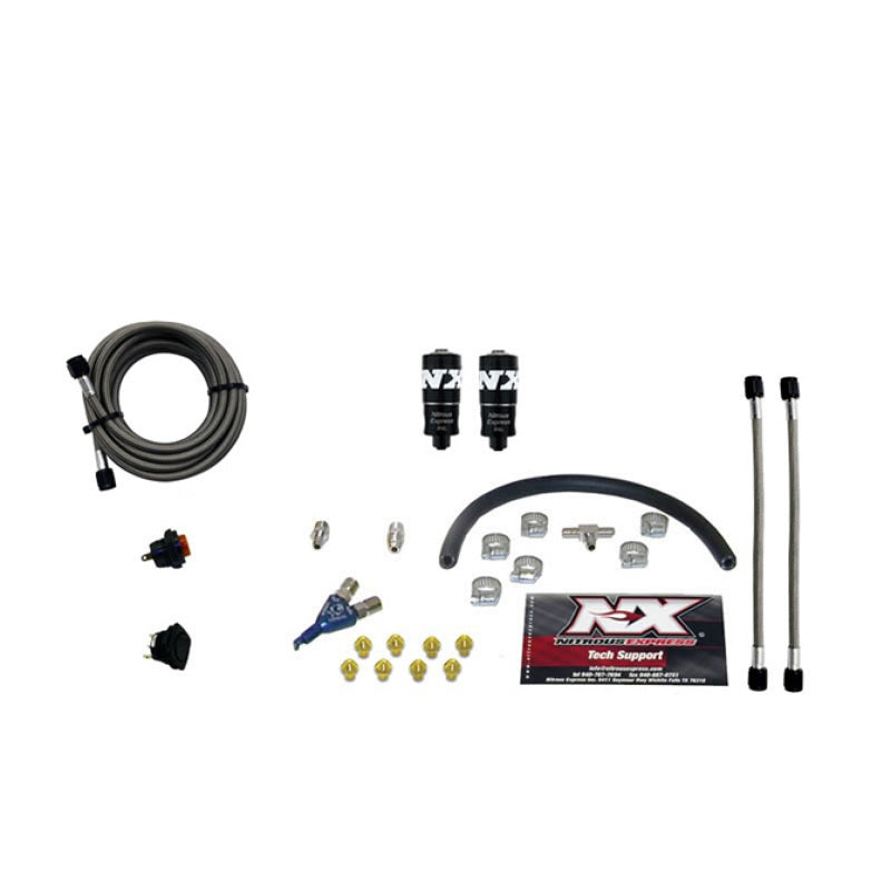 Nitrous Express Hitman EFI Single Nozzle Piranha Nitrous Kit (35-75HP) w/o Bottle - Burkken Auto Parts