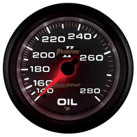 AutoMeter Gauge Oil Temp 2-5/8in. 140-280 Deg. F Mechanical Phantom II - Burkken Auto Parts