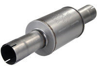 aFe Atlas Exhausts Mufflers Al Steel EXH Muffler 4 ID In/Out 8 Dia x 12L AL - Burkken Auto Parts