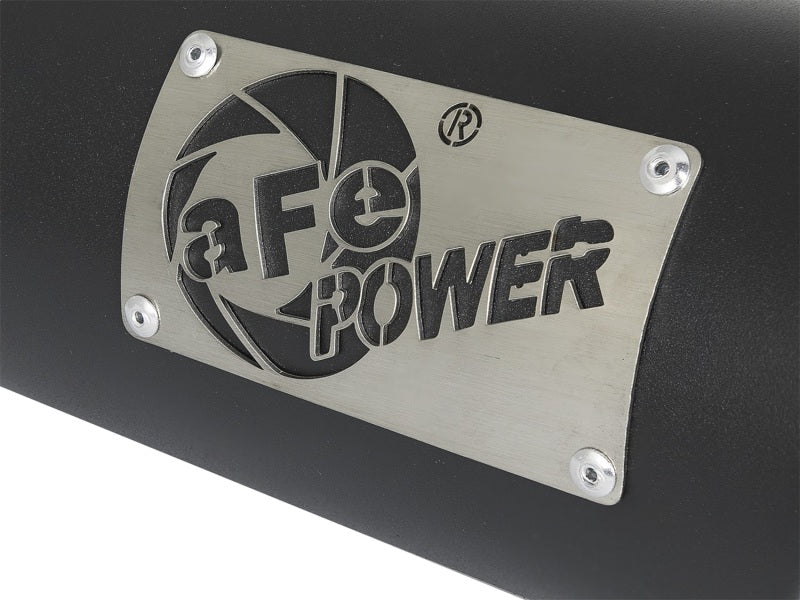 aFe MACH Force-Xp 409 Stainless Steel Exhaust Tip 3.5 In x 4.5in Out x 12in L Clamp-On - Burkken Auto Parts
