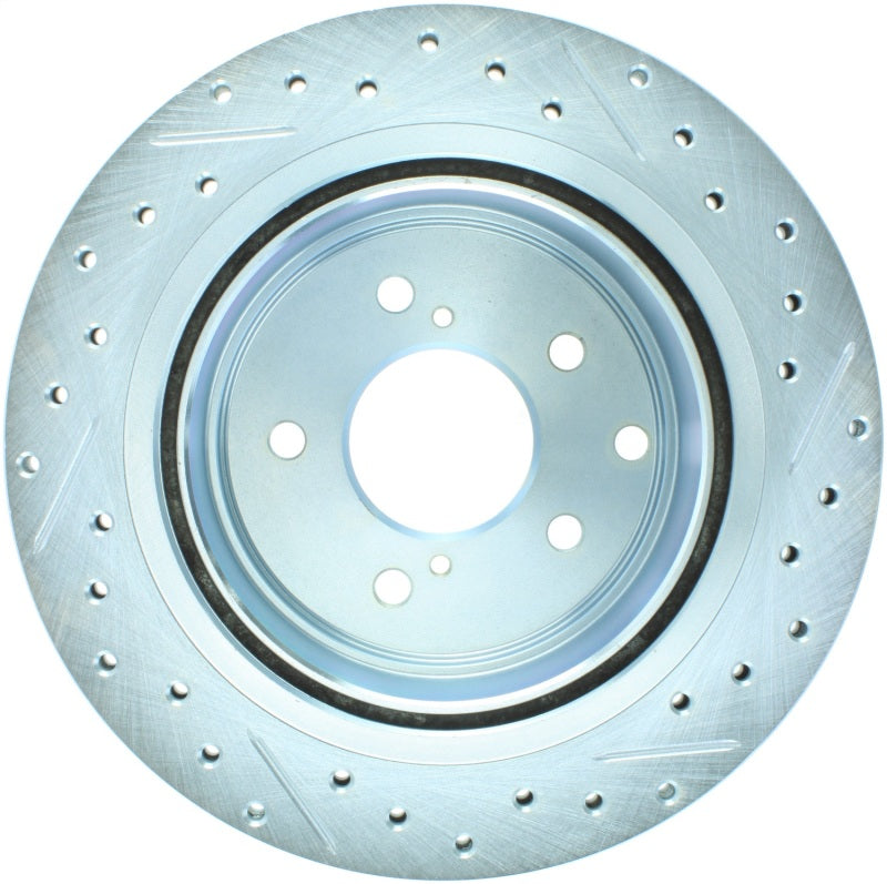 StopTech 89-96 Nissan 300ZX Select Sport Slotted & Drilled Right Rear Brake Rotor - Burkken Auto Parts