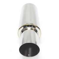 BLOX Racing 76.2mm N1 Straight Tip Muffler Universal - Burkken Auto Parts