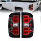 ANZO 15-19 Chevy Silverado 2500HD/3500HD (Halgn Only) LED Tail Lights w/Black Light Bar & Clear Lens - Burkken Auto Parts