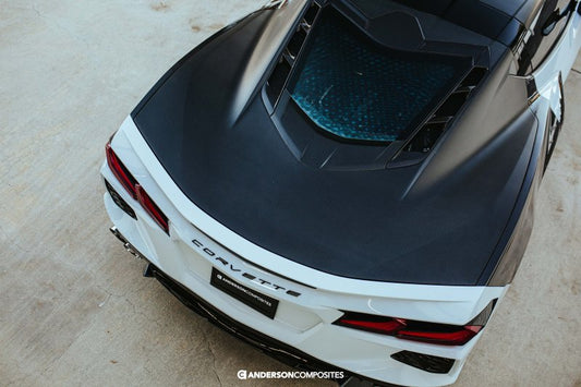 Anderson Composites 20-21 Chevrolet Corvette C8 Dry Carbon Decklid - Burkken Auto Parts