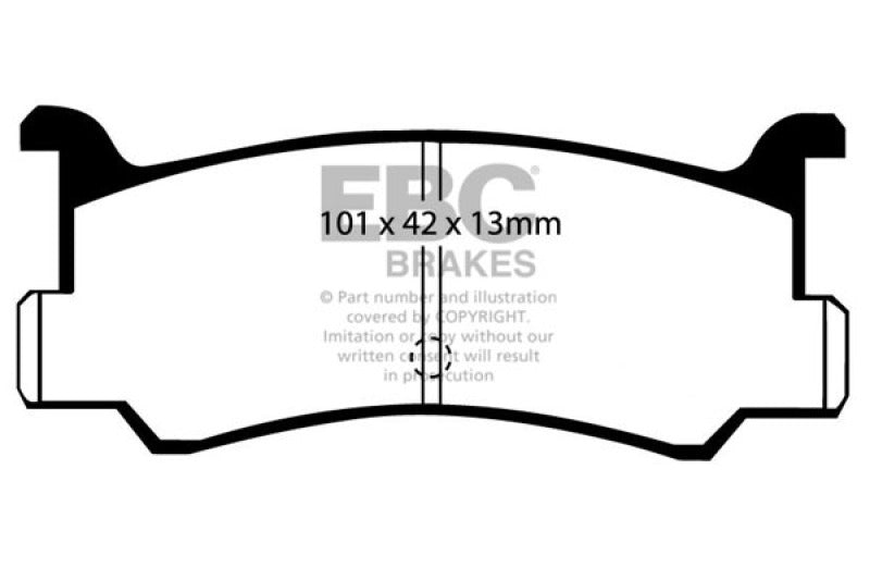 EBC 92-95 Mazda MX3 1.6 Greenstuff Rear Brake Pads - Burkken Auto Parts