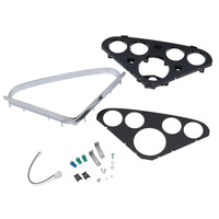 Autometer 55-59 Chevy Trucks 5-Gauge Dash Panel (Fits one 3-3/8in Tach/Speedo four 2-1/16in Gauges) - Burkken Auto Parts