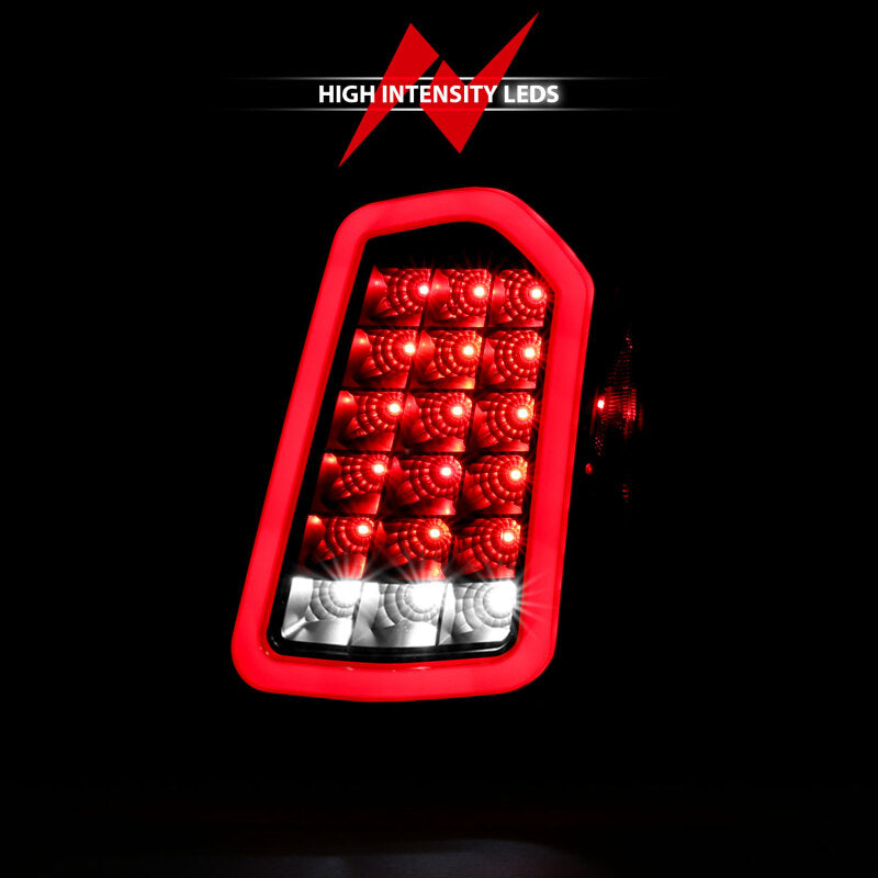 ANZO 11-14 Chrysler 300 LED Taillights Black w/ Sequential - Burkken Auto Parts