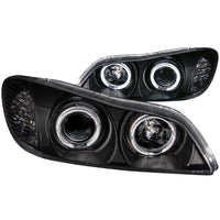 ANZO 2000-2004 Infiniti I30 Projector Headlights w/ Halo Black - Burkken Auto Parts