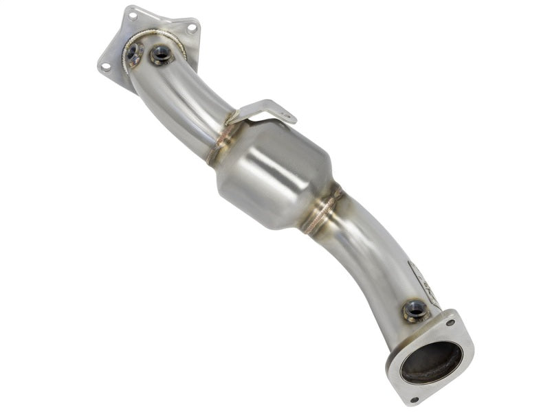 aFe Twisted Steel Down-Pipe Catted 13-16 Cadillac ATS L4-2.0L (t) - Burkken Auto Parts