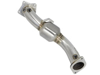 aFe Twisted Steel Down-Pipe Catted 13-16 Cadillac ATS L4-2.0L (t) - Burkken Auto Parts