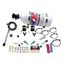 Nitrous Express Dual Nozzle Sport Compact Nitrous Kit (35-50-75HP) w/10lb Bottle - Burkken Auto Parts