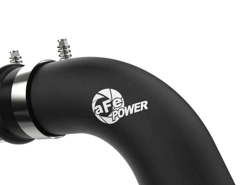 aFe BladeRunner Black 3in Aluminum Charge Pipe Kit 20-21 GM Diesel Trucks V8-6.6L (td) L5P - Burkken Auto Parts