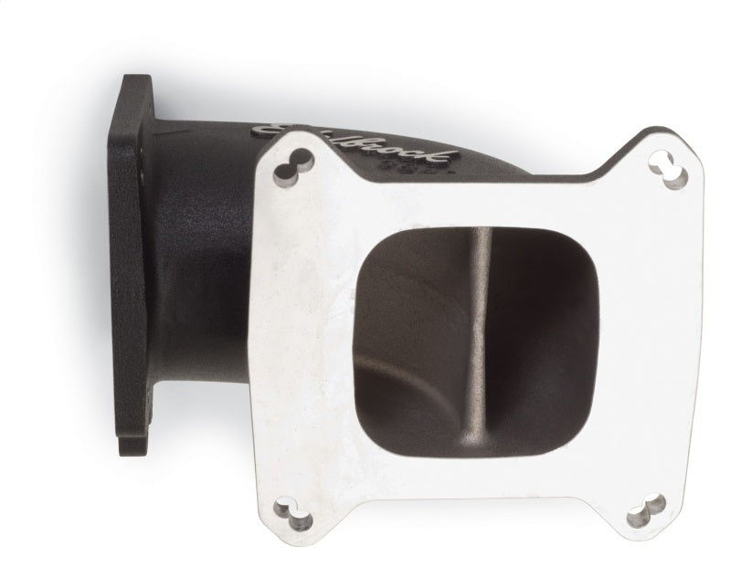 Edelbrock High Flow Intake Elbow 95mm Throttle Body to Square-Bore Flange Black Finish - Burkken Auto Parts