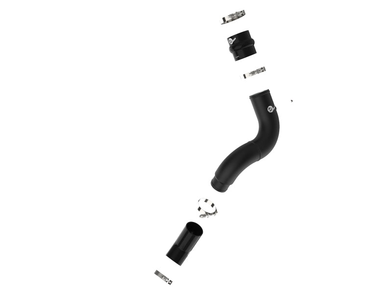 aFe 19-23 RAM Diesel L6-6.7L BladeRunner 3.5 IN Aluminum Cold Charge Pipe - Black - Burkken Auto Parts