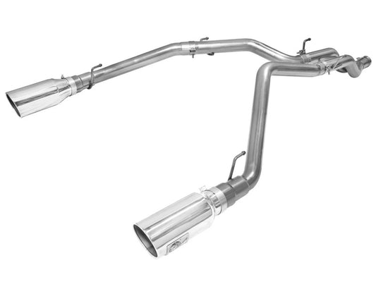 aFe MACHForce XP DPF-Back Exhaust 3in SS w/ 6in Polished Tips 2014 Dodge Ram 1500 V6 3.0L EcoDiesel - Burkken Auto Parts