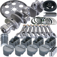 Eagle Chevy 350 1Pc 3.750in Crank 5.700in I-Beam Rods 4.040in Pistons 153 Tooth FP Balanced Assembly - Burkken Auto Parts