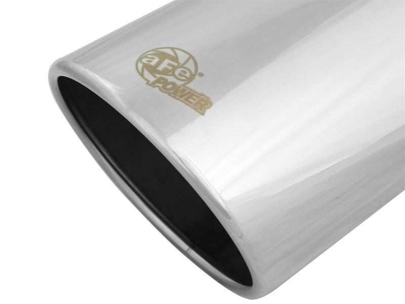 aFe Universal Bolt On Exhaust Tip Polished 5in Inlet x 6in Outlet x 12in Long - Burkken Auto Parts