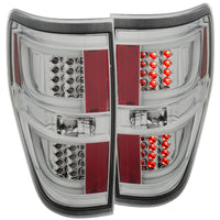 ANZO 2009-2013 Ford F-150 LED Taillights Chrome - Burkken Auto Parts