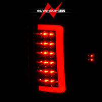 ANZO 2007-2013 GMC Sierra LED Tail Lights w/ Light Bar Black Housing Smoke Lens - Burkken Auto Parts