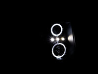 ANZO 2007-2013 Chevrolet Silverado 1500 Projector Headlights w/ Halo Black - Burkken Auto Parts