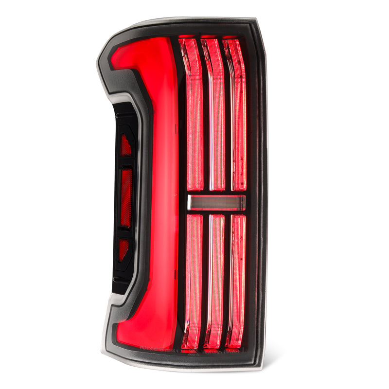 AlphaRex 24-25 Toyota Tacoma NOVA-Series LED Prismatic Tail Lights - Black Red - Burkken Auto Parts