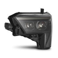 AlphaRex 22-23 Toyota Tundra LUXX-Series Headlights Alpha-Black w/Amber DRL - Req 810029 OR 810030 - Burkken Auto Parts