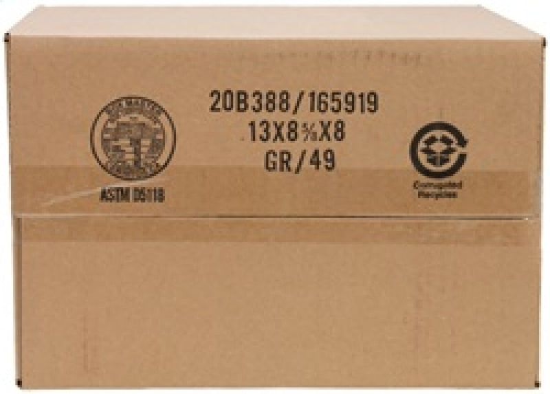 K&N Filter Univ Air Filter Carb Fib T/B 3-1/2in FLG OD / 12x6in B / 9-15/16x3-15/16in T / 6in H - Burkken Auto Parts
